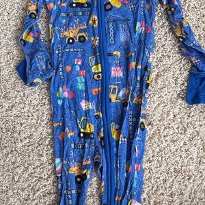 Little Sleepies Blue Construction Print Kids Pajama Set